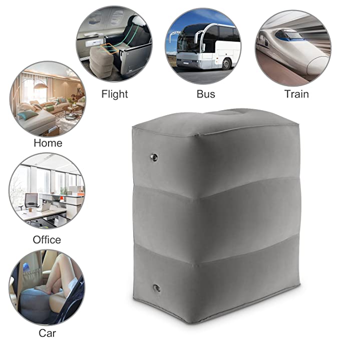 Inflatable Travel Foot Rest Pillow